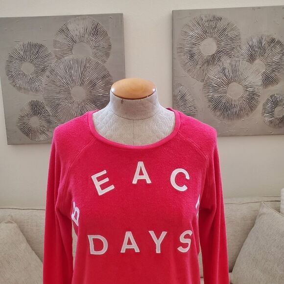 Sundry Beach Days Terry Cloth Crewneck Sweater sz Sm - Picture 4 of 12